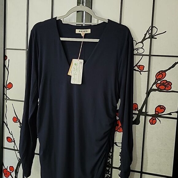 Boden Ruched Body Jersey Mini Dress - Picture 3 of 11